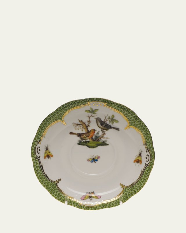Rothschild Bird Green Motif 05 Tea Saucer